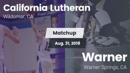 Matchup: California Lutheran vs. Warner  2018