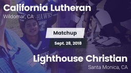 Matchup: California Lutheran vs. Lighthouse Christian  2018