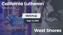 Matchup: California Lutheran vs. West Shores 2019