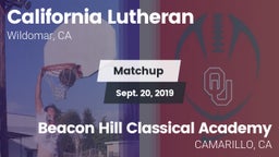 Matchup: California Lutheran vs. Beacon Hill Classical Academy 2019