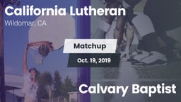 Matchup: California Lutheran vs. Calvary Baptist 2019