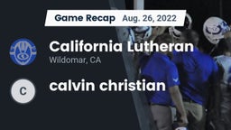 Recap: California Lutheran  vs. calvin christian 2022