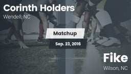 Matchup: Corinth Holders vs. Fike  2016