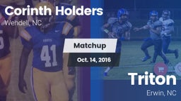 Matchup: Corinth Holders vs. Triton  2016