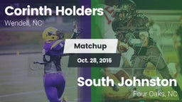 Matchup: Corinth Holders vs. South Johnston  2016