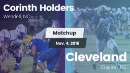 Matchup: Corinth Holders vs. Cleveland  2016