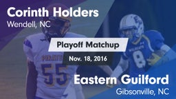 Matchup: Corinth Holders vs. Eastern Guilford  2016