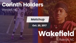 Matchup: Corinth Holders vs. Wakefield  2017