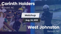 Matchup: Corinth Holders vs. West Johnston  2018