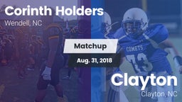 Matchup: Corinth Holders vs. Clayton  2018