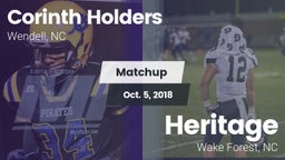 Matchup: Corinth Holders vs. Heritage  2018
