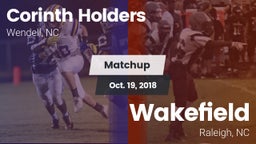 Matchup: Corinth Holders vs. Wakefield  2018