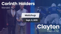 Matchup: Corinth Holders vs. Clayton  2019