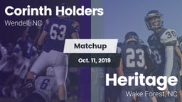 Matchup: Corinth Holders vs. Heritage  2019