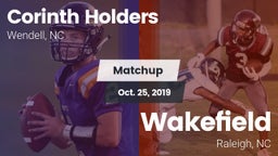 Matchup: Corinth Holders vs. Wakefield  2019