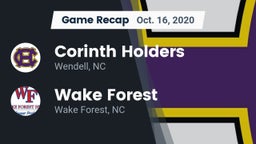 Recap: Corinth Holders  vs. Wake Forest  2020
