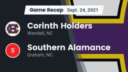 Recap: Corinth Holders  vs. Southern Alamance  2021