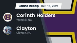 Recap: Corinth Holders  vs. Clayton  2021