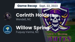 Recap: Corinth Holders  vs.  Willow Spring  2023