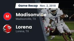 Recap: Madisonville  vs. Lorena  2018