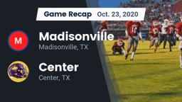 Recap: Madisonville  vs. Center  2020