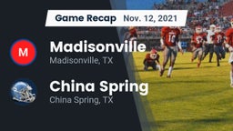 Recap: Madisonville  vs. China Spring  2021