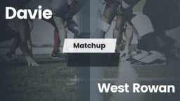 Matchup: Davie  vs. West Rowan High 2016