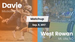 Matchup: Davie  vs. West Rowan  2017