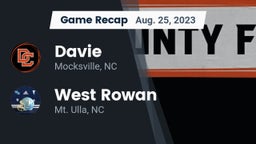 Recap: Davie  vs. West Rowan  2023