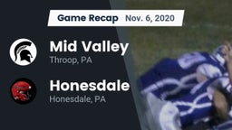Recap: Mid Valley  vs. Honesdale  2020