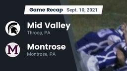 Recap: Mid Valley  vs. Montrose  2021