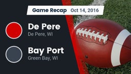 Recap: De Pere  vs. Bay Port  2016