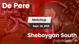 Matchup: De Pere  vs. Sheboygan South  2018
