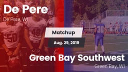 Matchup: De Pere  vs. Green Bay Southwest  2019