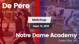 Matchup: De Pere  vs. Notre Dame Academy 2019
