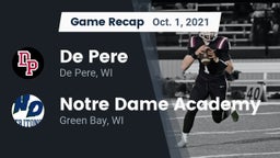 Recap: De Pere  vs. Notre Dame Academy 2021