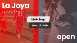 Matchup: La Joya  vs. open 2020