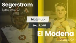 Matchup: Segerstrom High vs. El Modena  2017