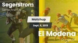 Matchup: Segerstrom High vs. El Modena  2019