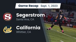Recap: Segerstrom  vs. California  2023