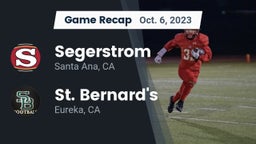 Recap: Segerstrom  vs. St. Bernard's  2023