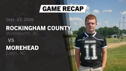 Recap: Rockingham County  vs. Morehead  2016