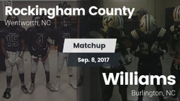 Matchup: Rockingham County vs. Williams  2017