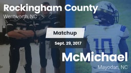 Matchup: Rockingham County vs. McMichael  2017