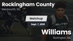 Matchup: Rockingham County vs. Williams  2018