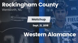 Matchup: Rockingham County vs. Western Alamance  2018