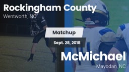 Matchup: Rockingham County vs. McMichael  2018