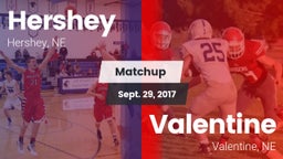 Matchup: Hershey  vs. Valentine  2017