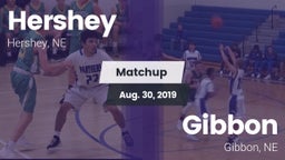 Matchup: Hershey  vs. Gibbon  2019