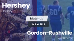 Matchup: Hershey  vs. Gordon-Rushville  2019